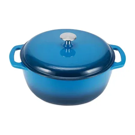 Amazon Basics Enameled Cast Iron Dutch Oven, 6 Quart
